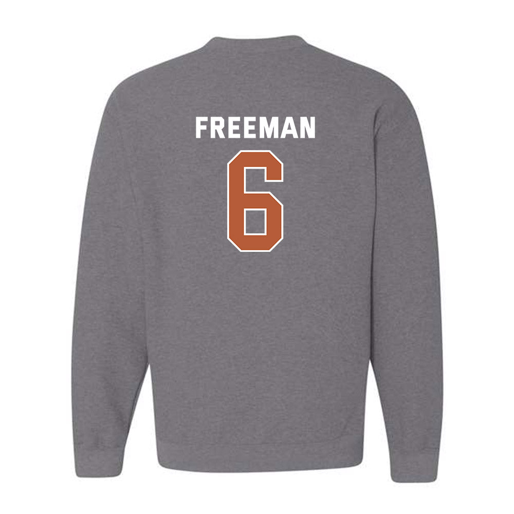 Texas - NCAA Men's Basketball : Elyjah Freeman - Sports Shersey Crewneck Sweatshirt-1