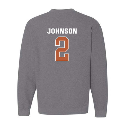 Texas - NCAA Men's Basketball : Isaiah Johnson - Sports Shersey Crewneck Sweatshirt-1