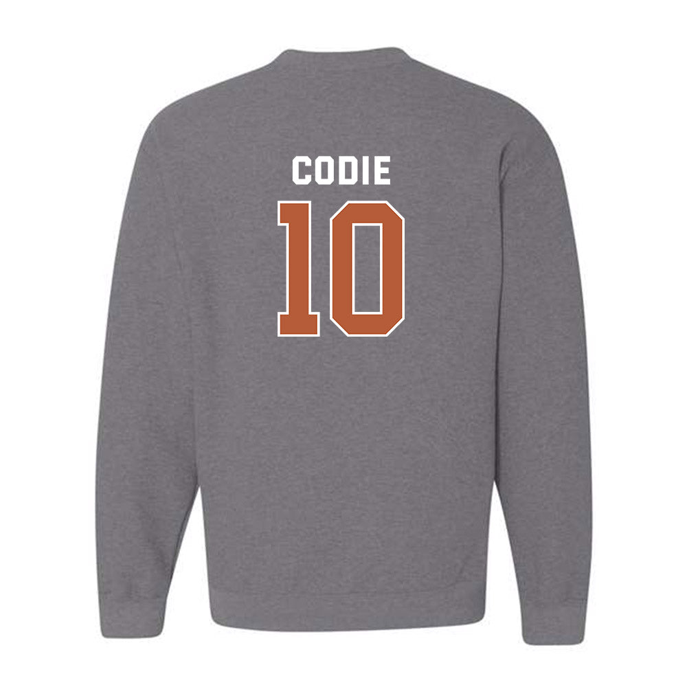 Texas - NCAA Men's Basketball : nicolas codie - Sports Shersey Crewneck Sweatshirt-1