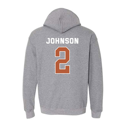 Texas - NCAA Men's Basketball : Isaiah Johnson - Sports Shersey Hooded Sweatshirt-1