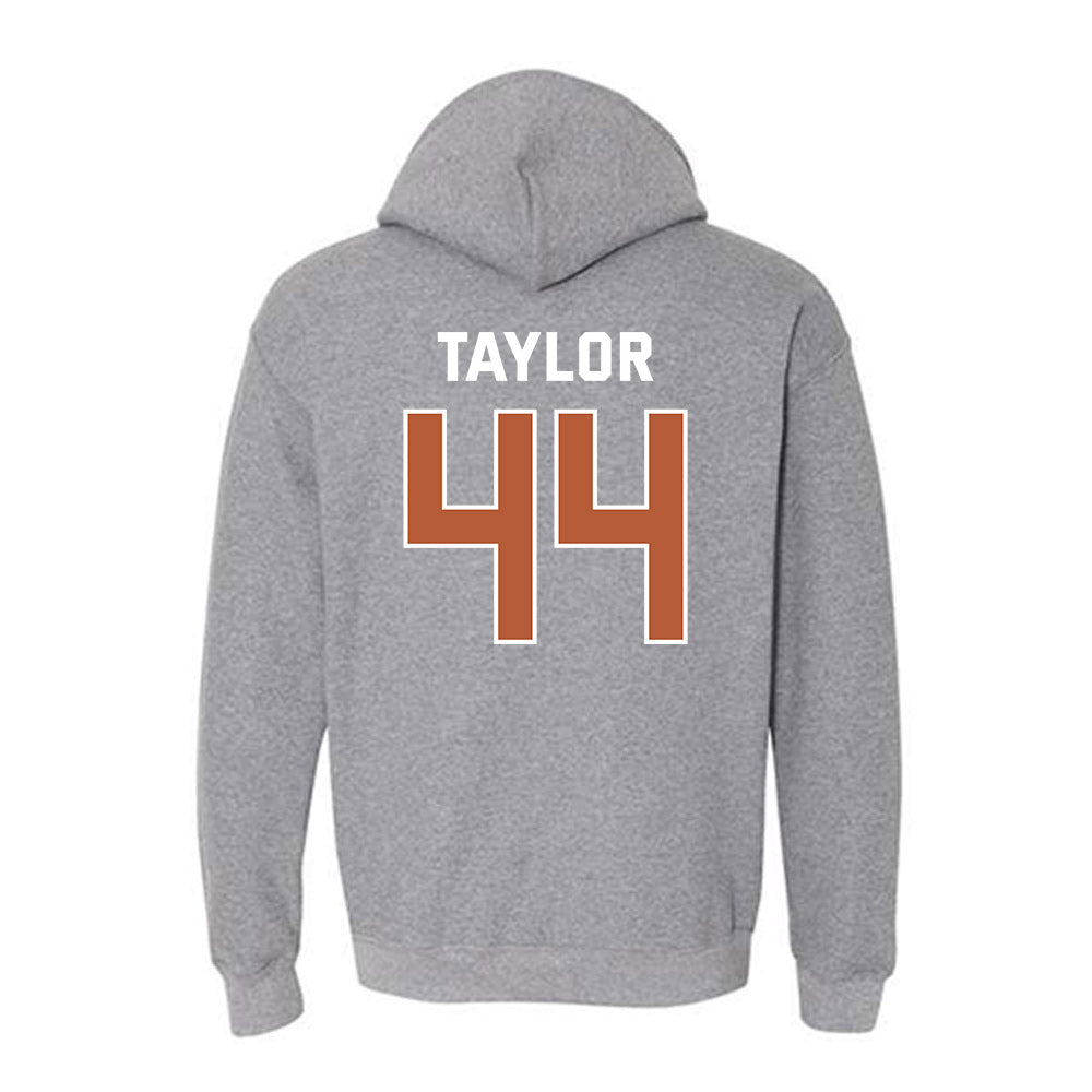 Texas - NCAA Men's Basketball : Brandon Taylor - Sports Shersey Hooded Sweatshirt-1