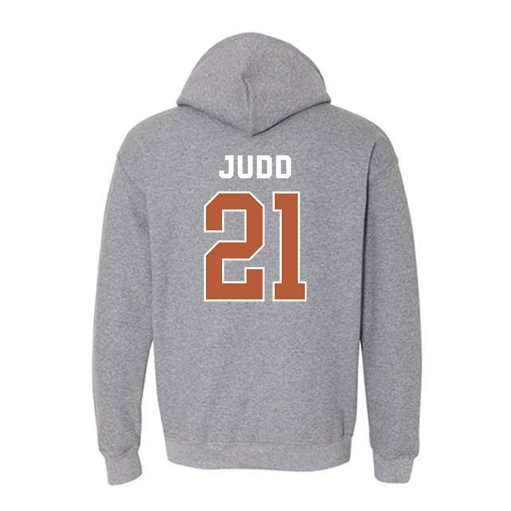 Texas - NCAA Women's Basketball : Ashton Judd - Sports Shersey Hooded Sweatshirt-1