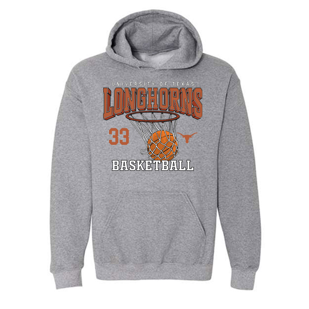 Texas - NCAA Men's Basketball : Anthon McDermott - Sports Shersey Hooded Sweatshirt-0