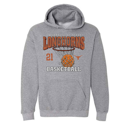 Texas - NCAA Women's Basketball : Ashton Judd - Sports Shersey Hooded Sweatshirt-0