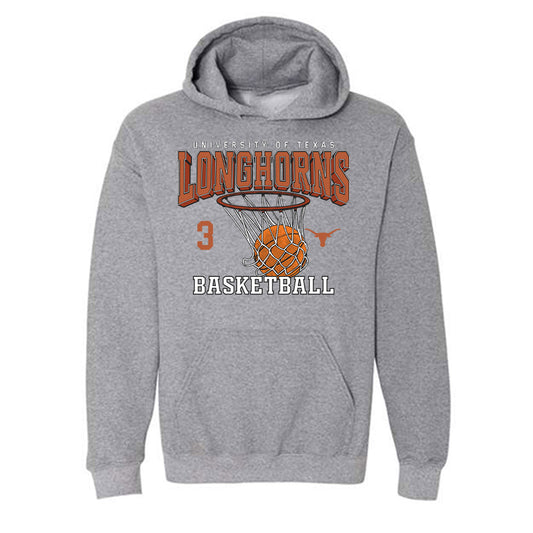 Texas - NCAA Men's Basketball : Joe Sterling - Sports Shersey Hooded Sweatshirt-0