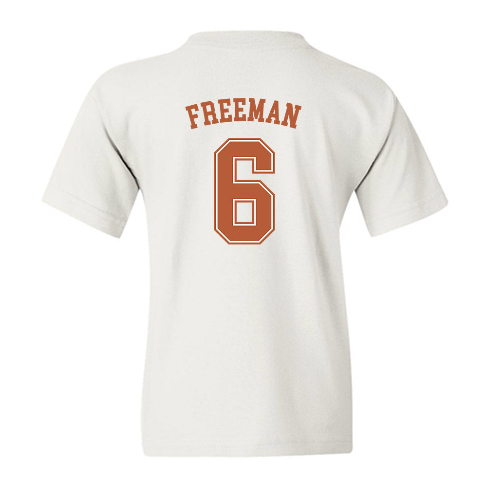Texas - NCAA Men's Basketball : Elyjah Freeman - Sports Shersey Youth T-Shirt-1