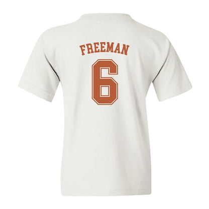 Texas - NCAA Men's Basketball : Elyjah Freeman - Sports Shersey Youth T-Shirt-1