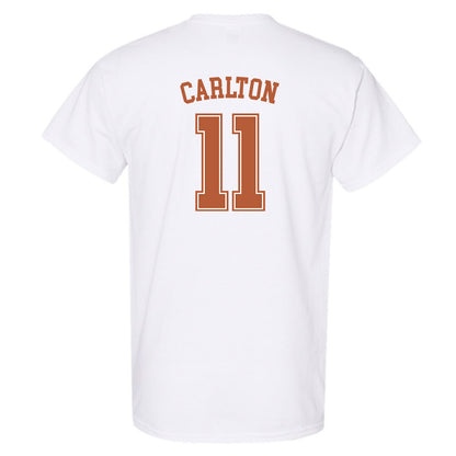 Texas - NCAA Women's Basketball : Justice Carlton - Sports Shersey T-Shirt-1