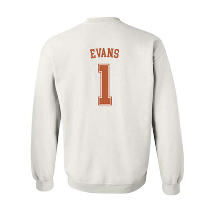 Texas - NCAA Men's Basketball : Amari Evans - Sports Shersey Crewneck Sweatshirt-1