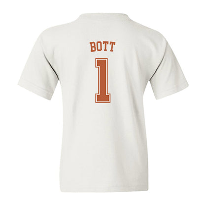 Texas - NCAA Men's Basketball : Cole Bott - Sports Shersey Youth T-Shirt-1