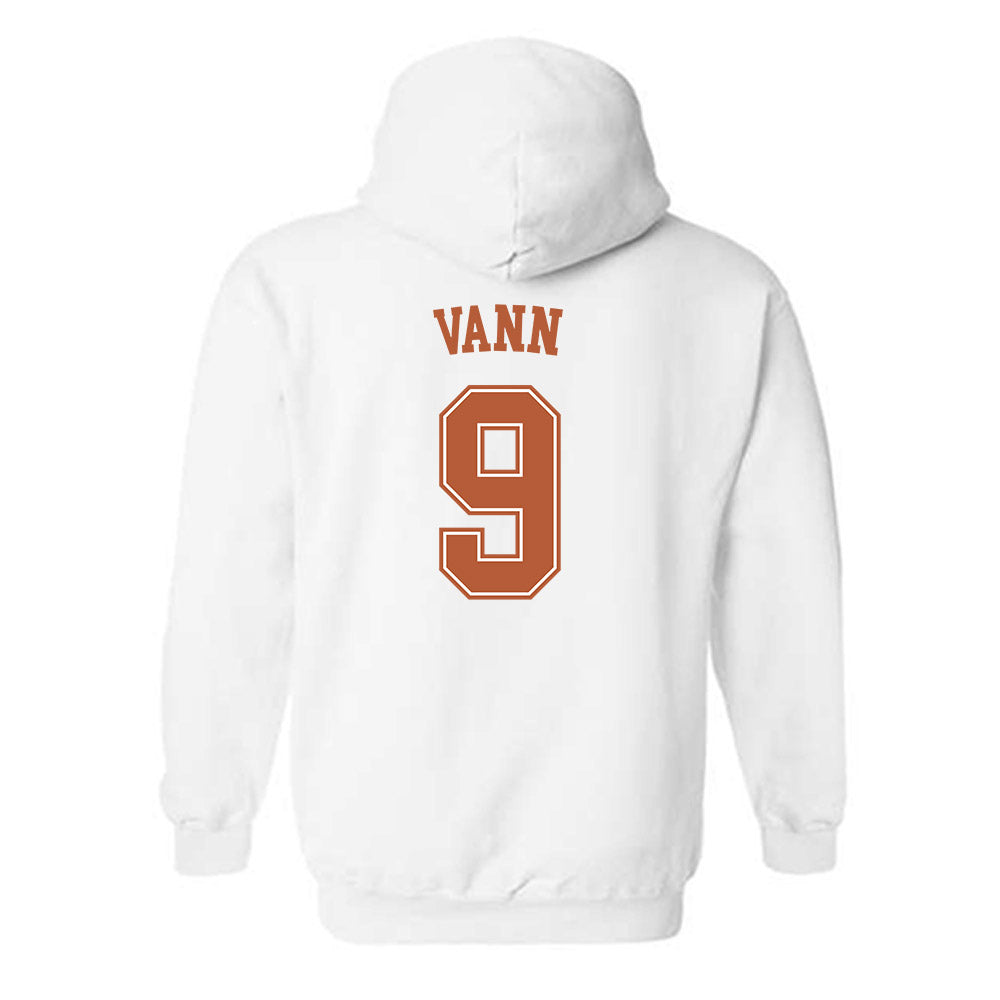 Texas - NCAA Women's Basketball : Zya Vann - Sports Shersey Hooded Sweatshirt-1
