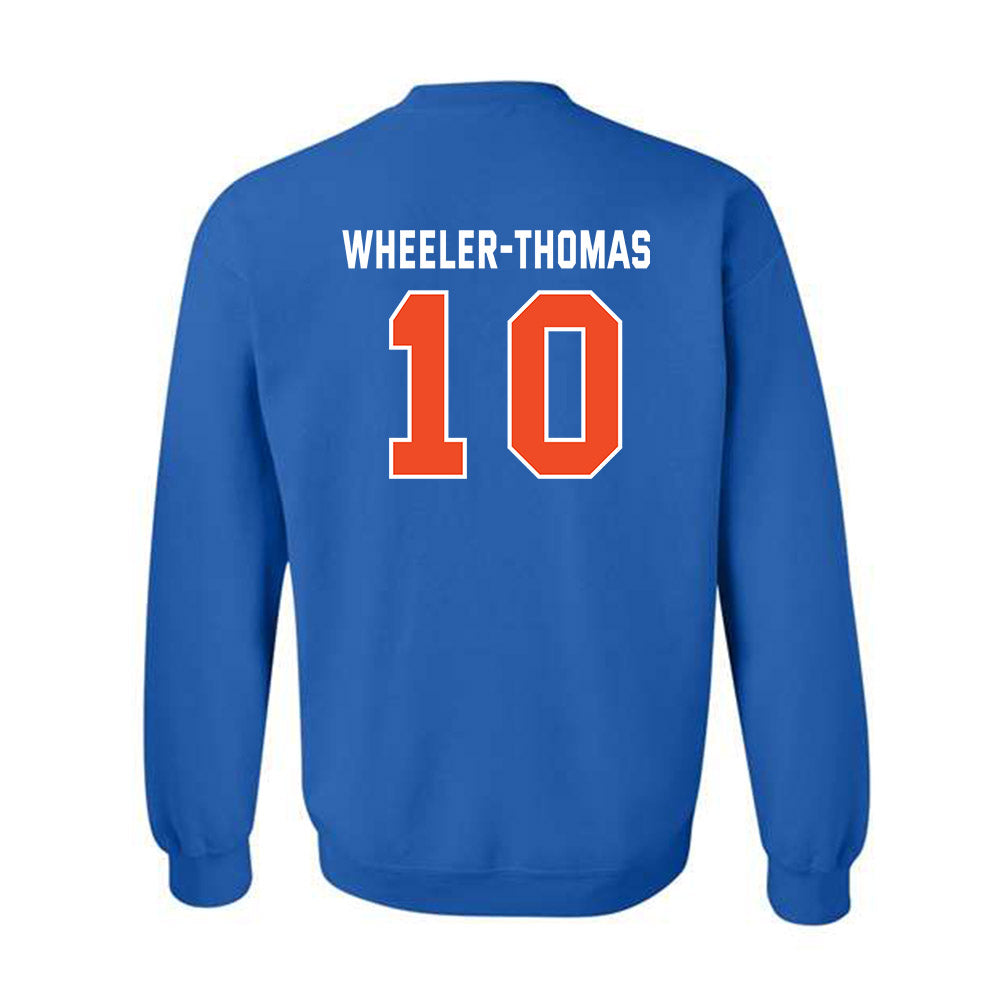 Boise State - NCAA Men's Basketball : Damari Wheeler-Thomas Wheeler-Thomas - Sport Shersey Crewneck Sweatshirt-1