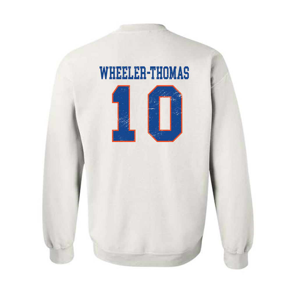 Boise State - NCAA Men's Basketball : Damari Wheeler-Thomas Wheeler-Thomas - Sport Shersey Crewneck Sweatshirt-1