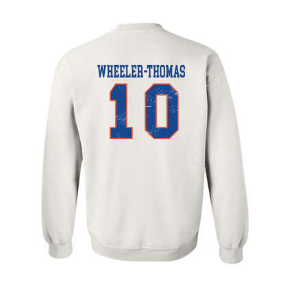 Boise State - NCAA Men's Basketball : Damari Wheeler-Thomas Wheeler-Thomas - Sport Shersey Crewneck Sweatshirt-1