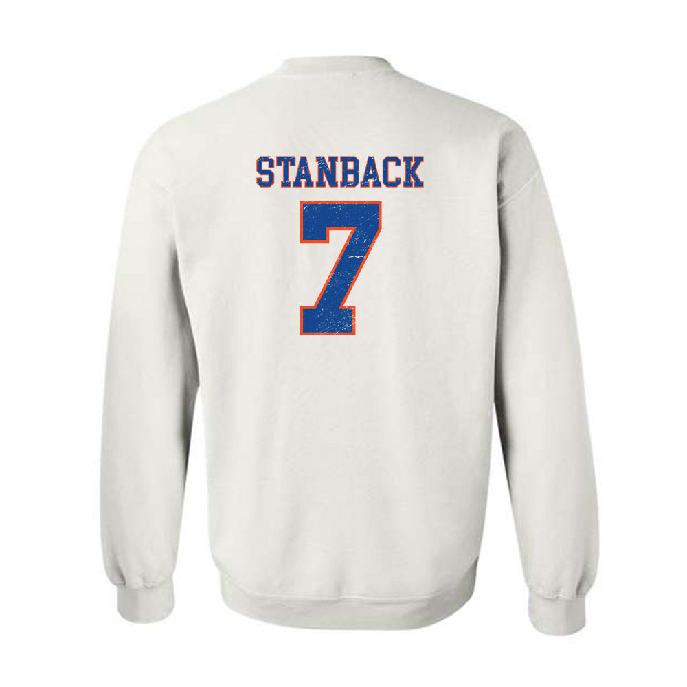 Boise State - NCAA Men's Basketball : Jerquarius Stanback - Sport Shersey Crewneck Sweatshirt-1