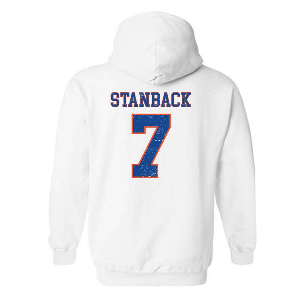 Boise State - NCAA Men's Basketball : Jerquarius Stanback - Sport Shersey Hooded Sweatshirt-1