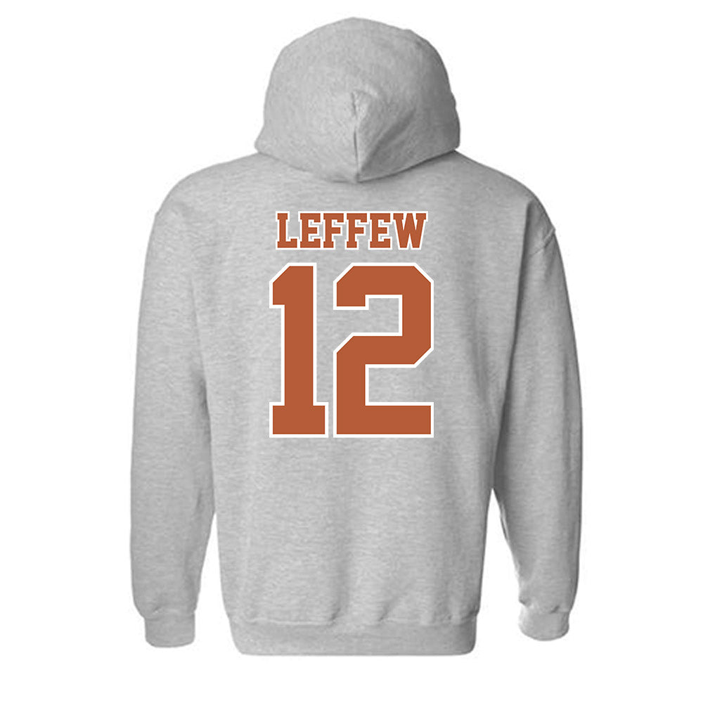 Texas - NCAA Baseball : Haiden Leffew - Sports Shersey Hooded Sweatshirt-1
