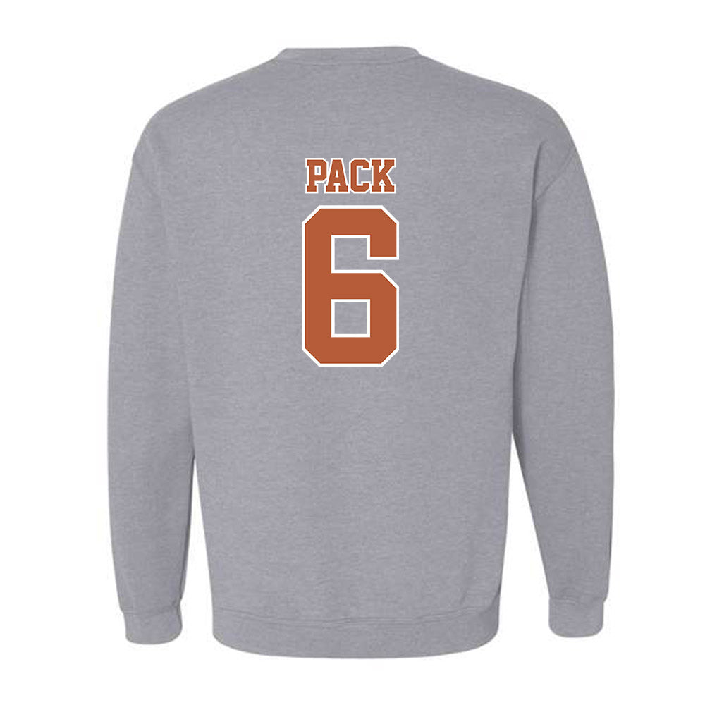 Texas - NCAA Baseball : Anthony Pack - Sports Shersey Crewneck Sweatshirt-1