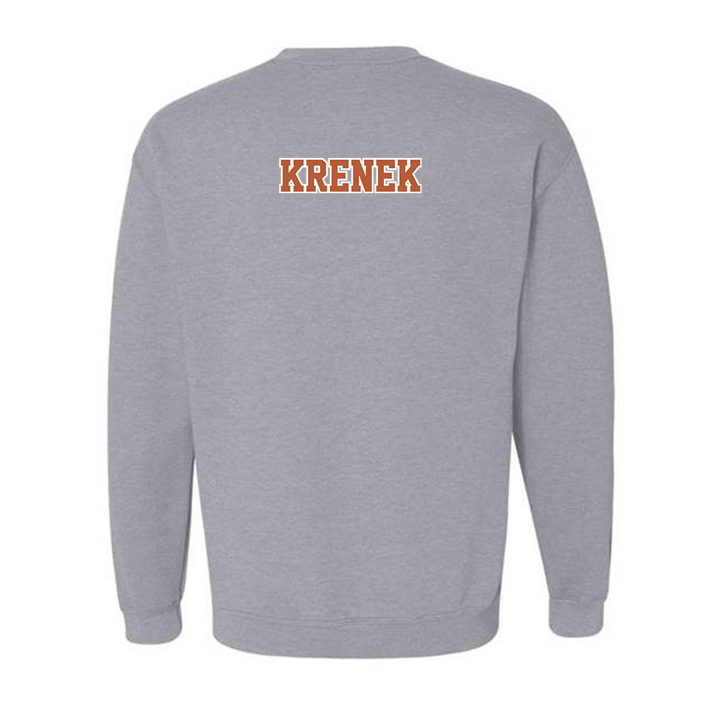 Texas - NCAA Baseball : Bryce Krenek - Sports Shersey Crewneck Sweatshirt-1