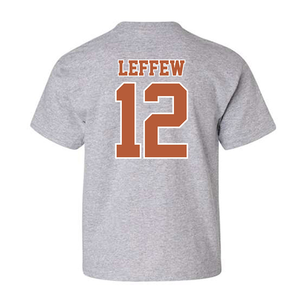 Texas - NCAA Baseball : Haiden Leffew - Sports Shersey Youth T-Shirt-1