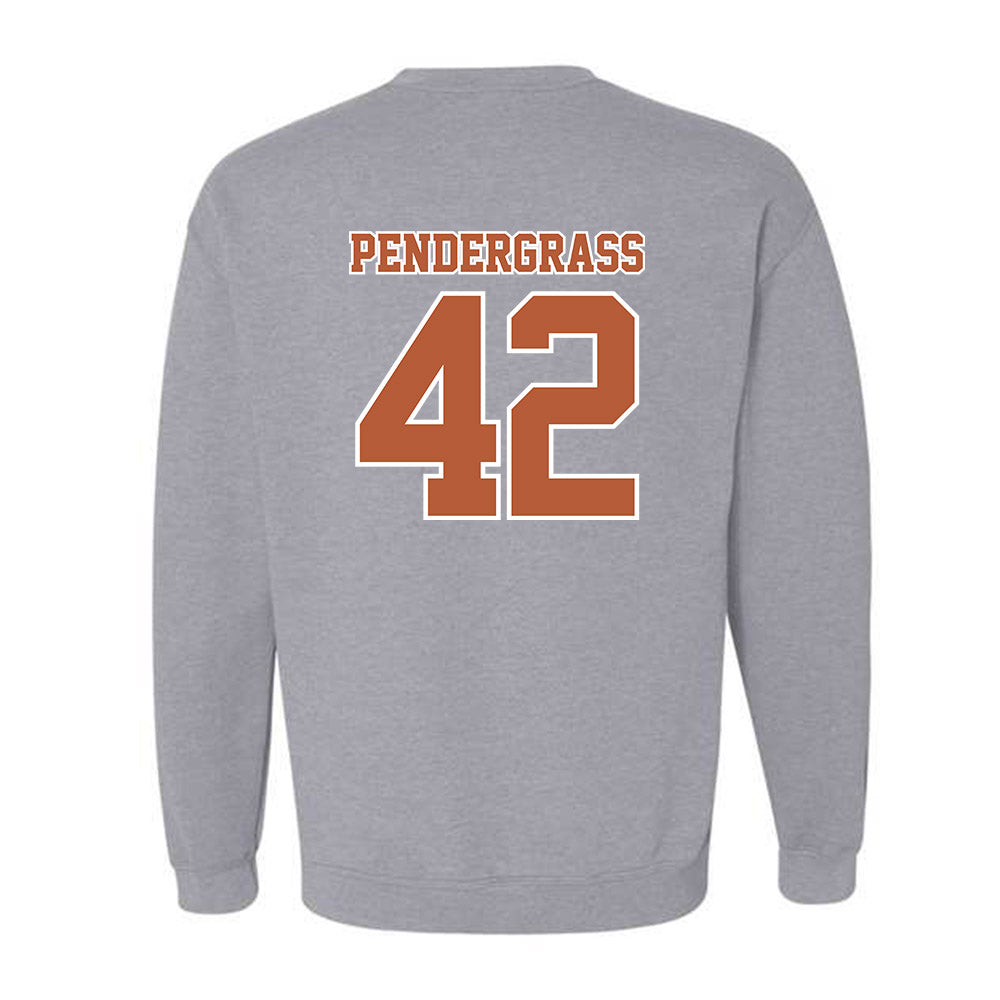 Texas - NCAA Baseball : Dariyan Pendergrass - Sports Shersey Crewneck Sweatshirt-1