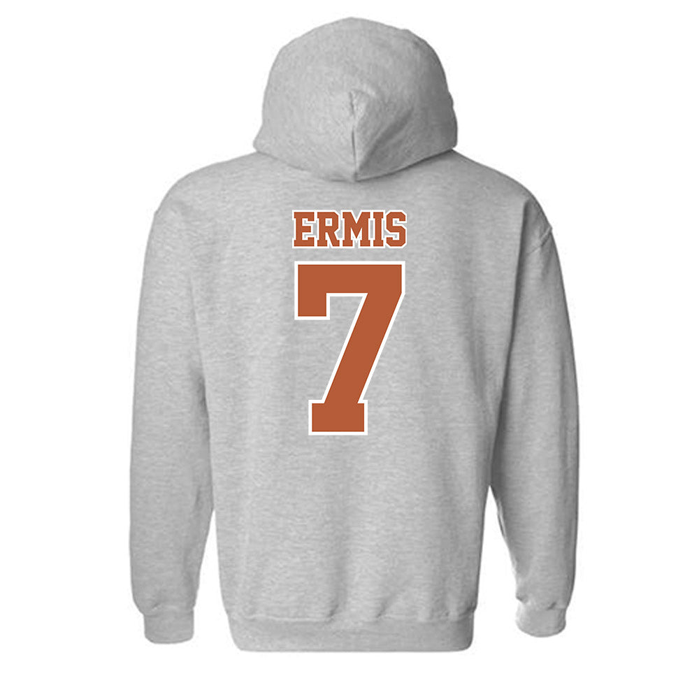 Texas - NCAA Baseball : Andrew Ermis - Sports Shersey Hooded Sweatshirt-1