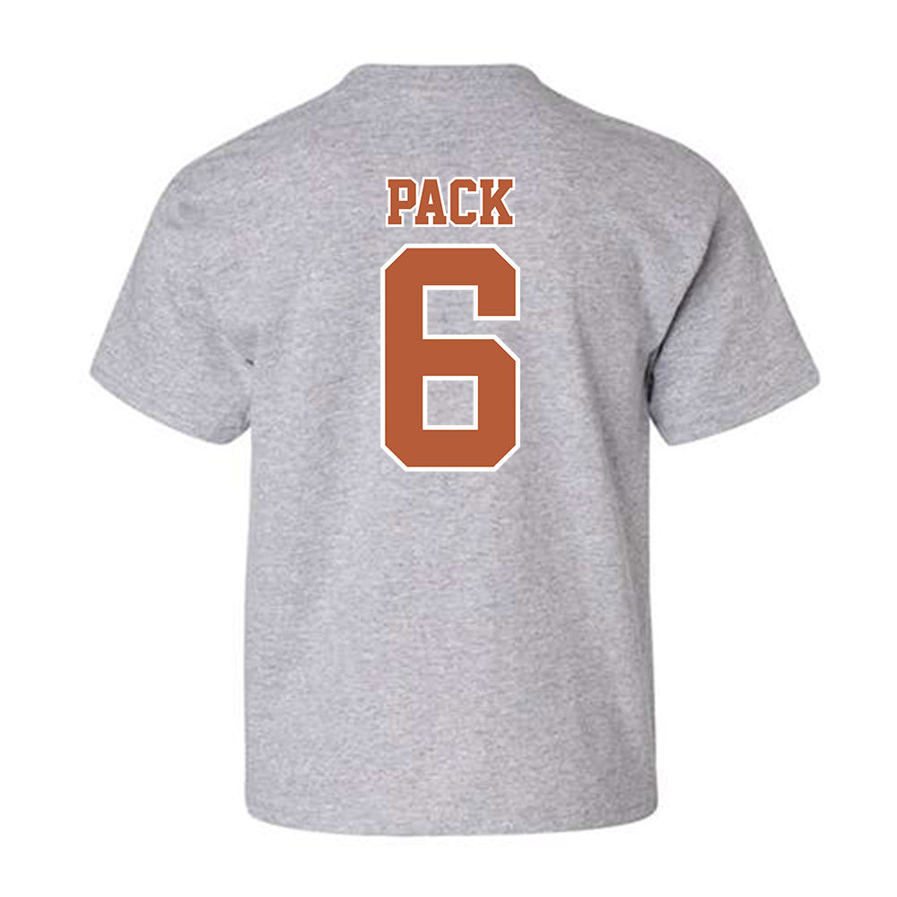 Texas - NCAA Baseball : Anthony Pack - Sports Shersey Youth T-Shirt-1