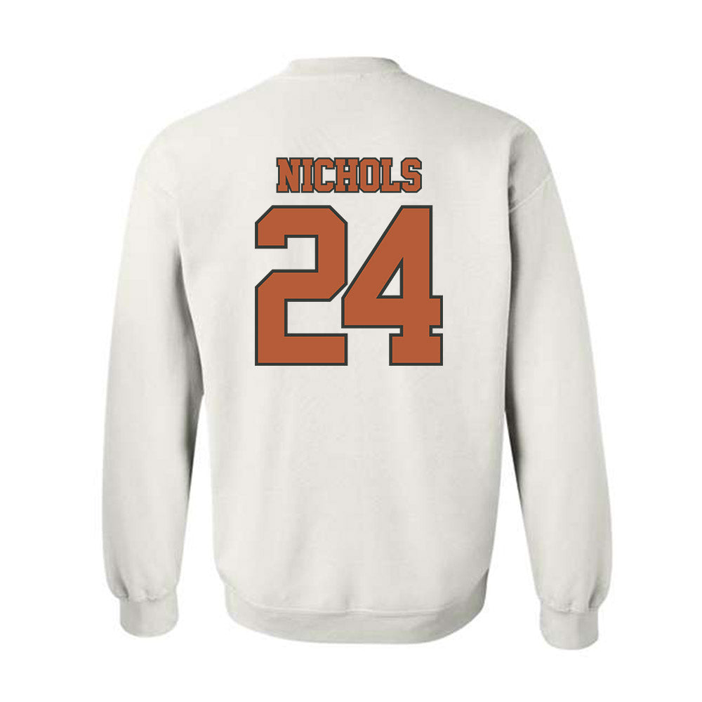 Texas - NCAA Softball : Jaycie Nichols - Sports Shersey Crewneck Sweatshirt-1