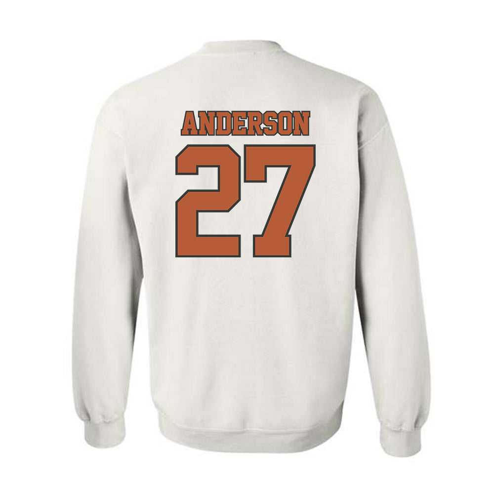 Texas - NCAA Softball : Taylor Anderson - Sports Shersey Crewneck Sweatshirt-1