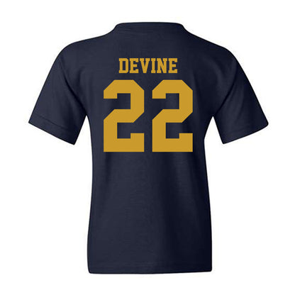 Notre Dame - NCAA Men's Basketball : Luke Devine - Sports Shersey Youth T-Shirt-1