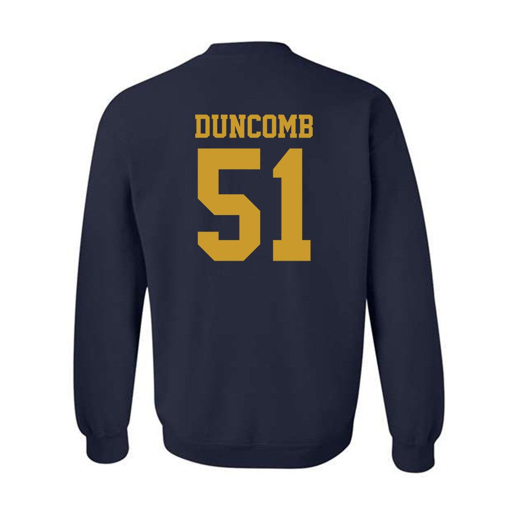 Notre Dame - NCAA Men's Basketball : Logan Duncomb - Sports Shersey Crewneck Sweatshirt-1