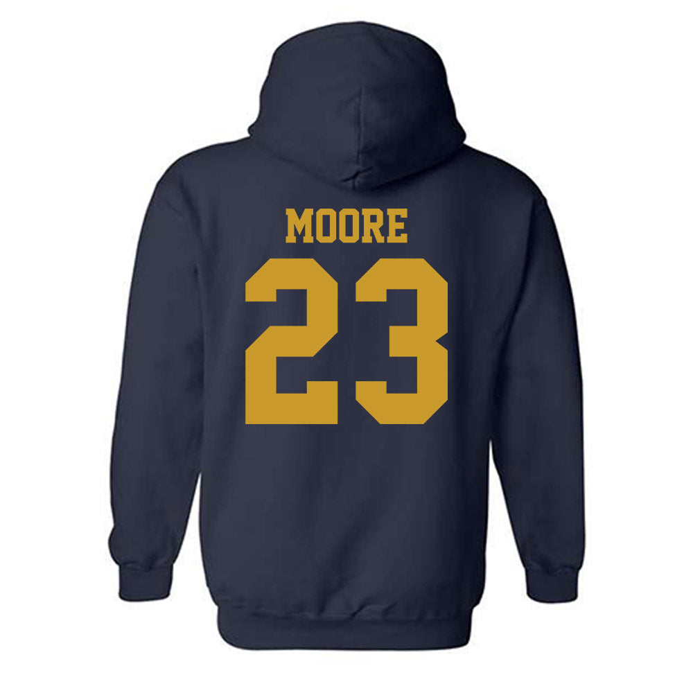 Notre Dame - NCAA Women's Basketball : Iyana Moore - Sports Shersey Hooded Sweatshirt-1