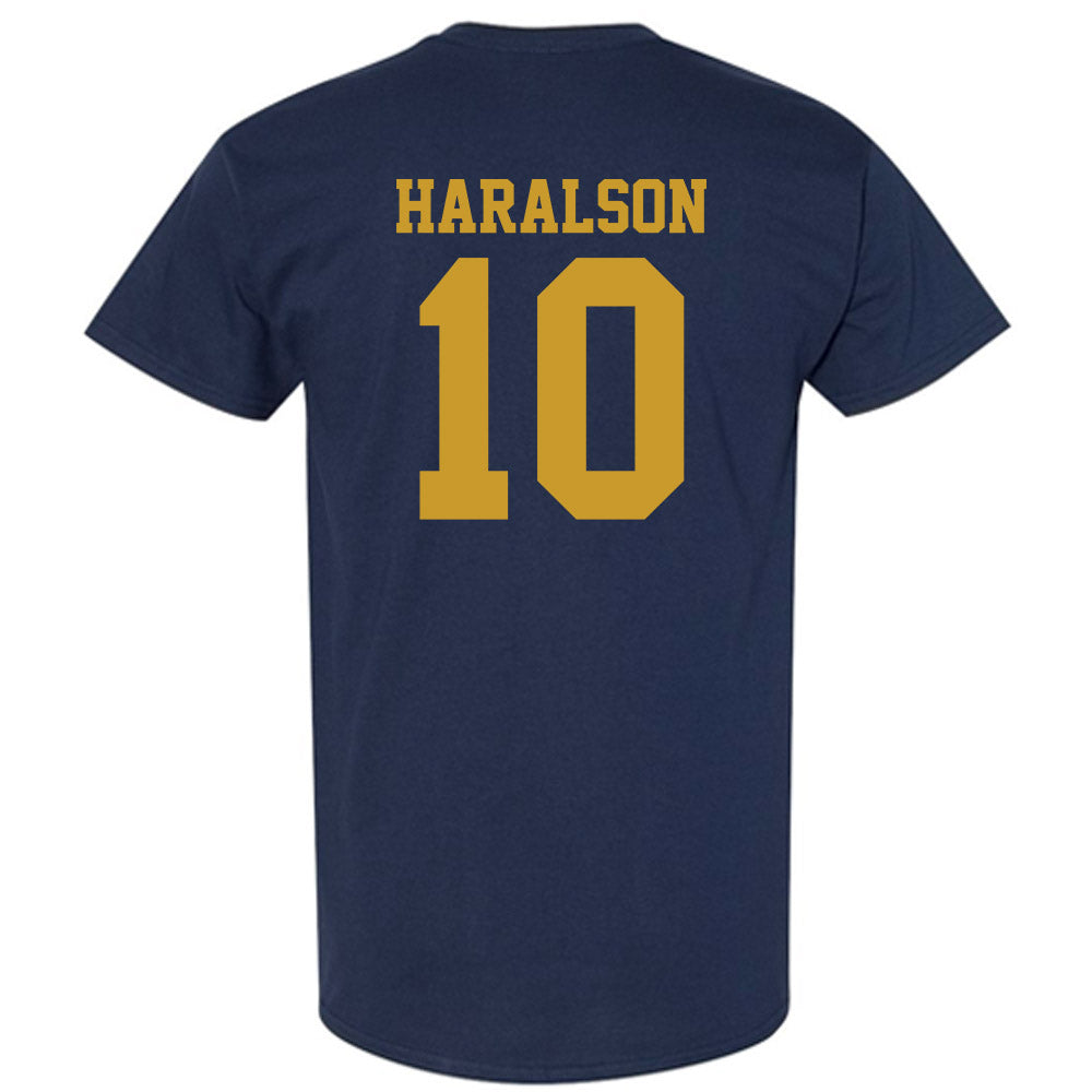 Notre Dame - NCAA Men's Basketball : Jalen Haralson - Sports Shersey T-Shirt-1
