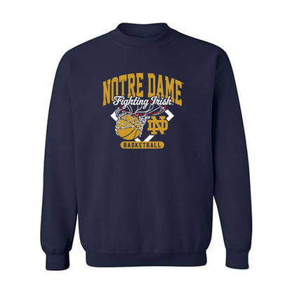 Notre Dame - NCAA Men's Basketball : Jacob Burow - Sports Shersey Crewneck Sweatshirt-0