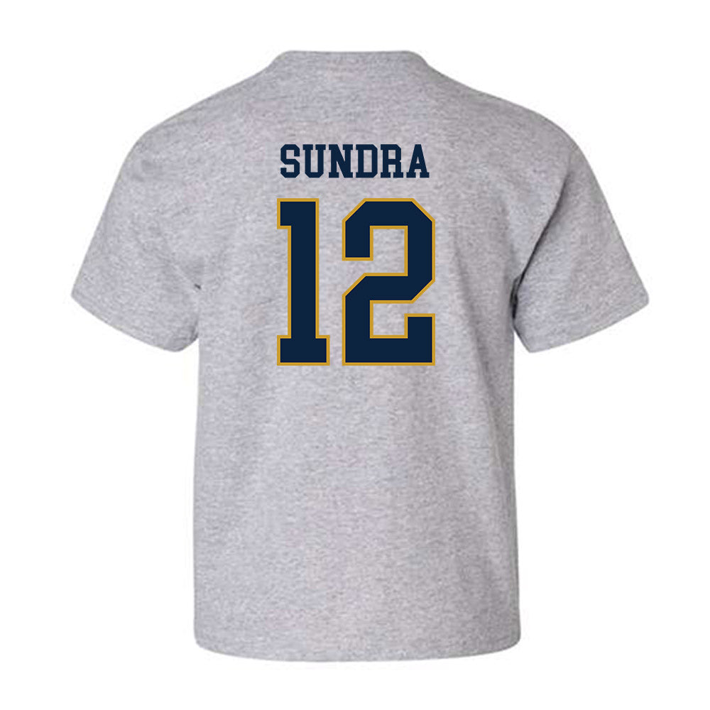 Notre Dame - NCAA Men's Basketball : Garrett Sundra - Sports Shersey Youth T-Shirt-1