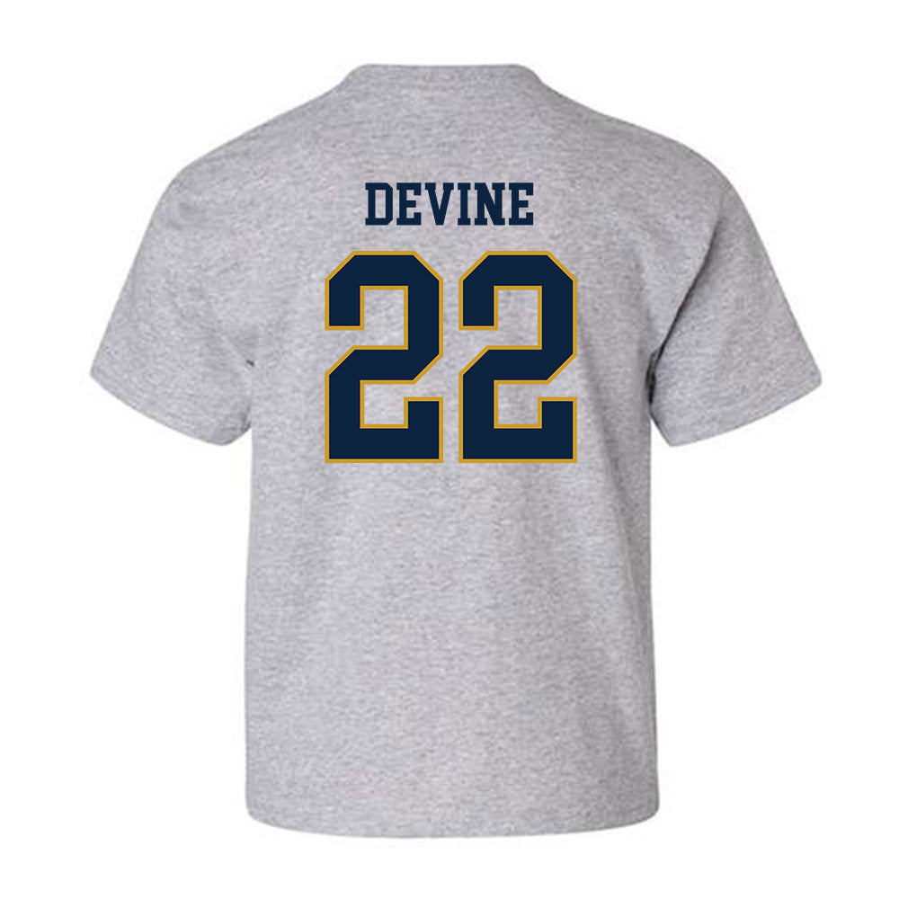 Notre Dame - NCAA Men's Basketball : Luke Devine - Sports Shersey Youth T-Shirt-1