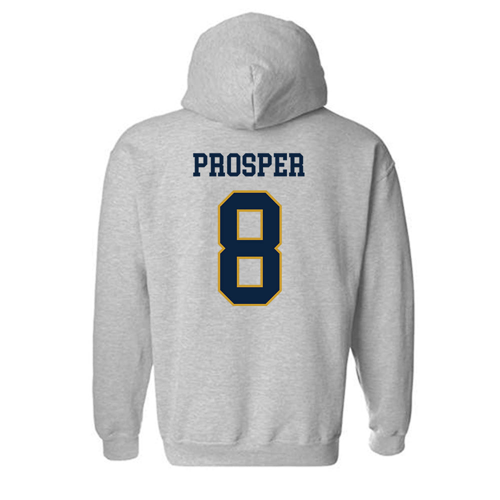 Notre Dame - NCAA Women's Basketball : Cassandre Prosper - Sports Shersey Hooded Sweatshirt-1