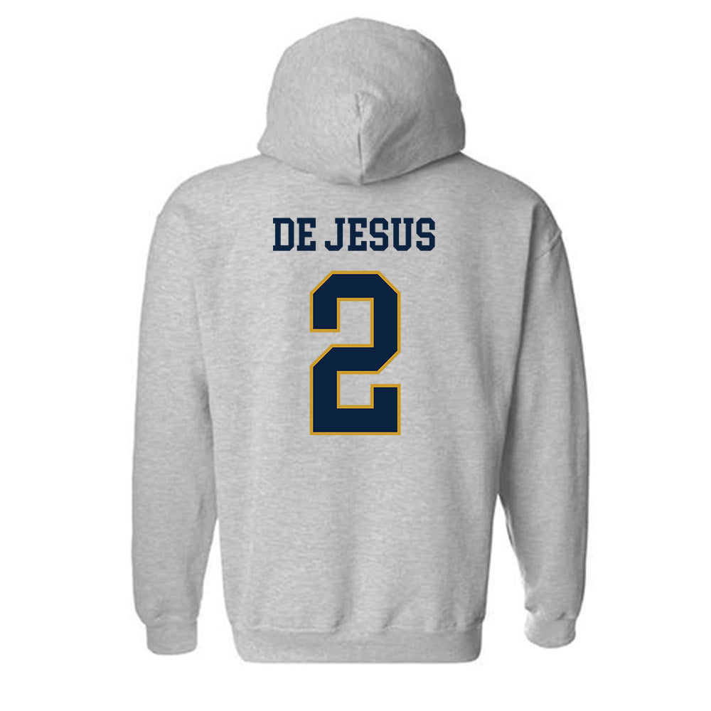 Notre Dame - NCAA Women's Basketball : Vanessa de Jesus - Sports Shersey Hooded Sweatshirt-1