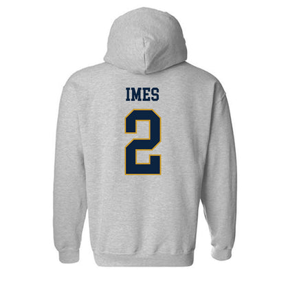 Notre Dame - NCAA Men's Basketball : Logan Imes - Sports Shersey Hooded Sweatshirt-1
