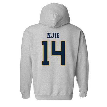Notre Dame - NCAA Men's Basketball : Kebba Njie - Sports Shersey Hooded Sweatshirt-1