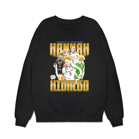 Notre Dame - NCAA Women's Basketball : Hannah Hidalgo - Official 2023 - 2024 Post Season Premium Crewneck Sweatshirt-0