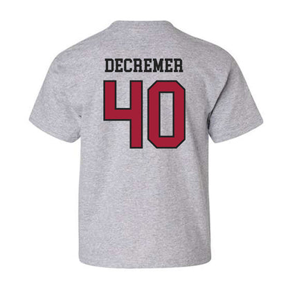 Arkansas - NCAA Baseball : James DeCremer - Sports Shersey Youth T-Shirt-1