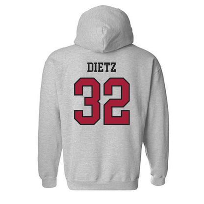 Arkansas - NCAA Baseball : Hunter Dietz - Hooded Sweatshirt Sports Shersey