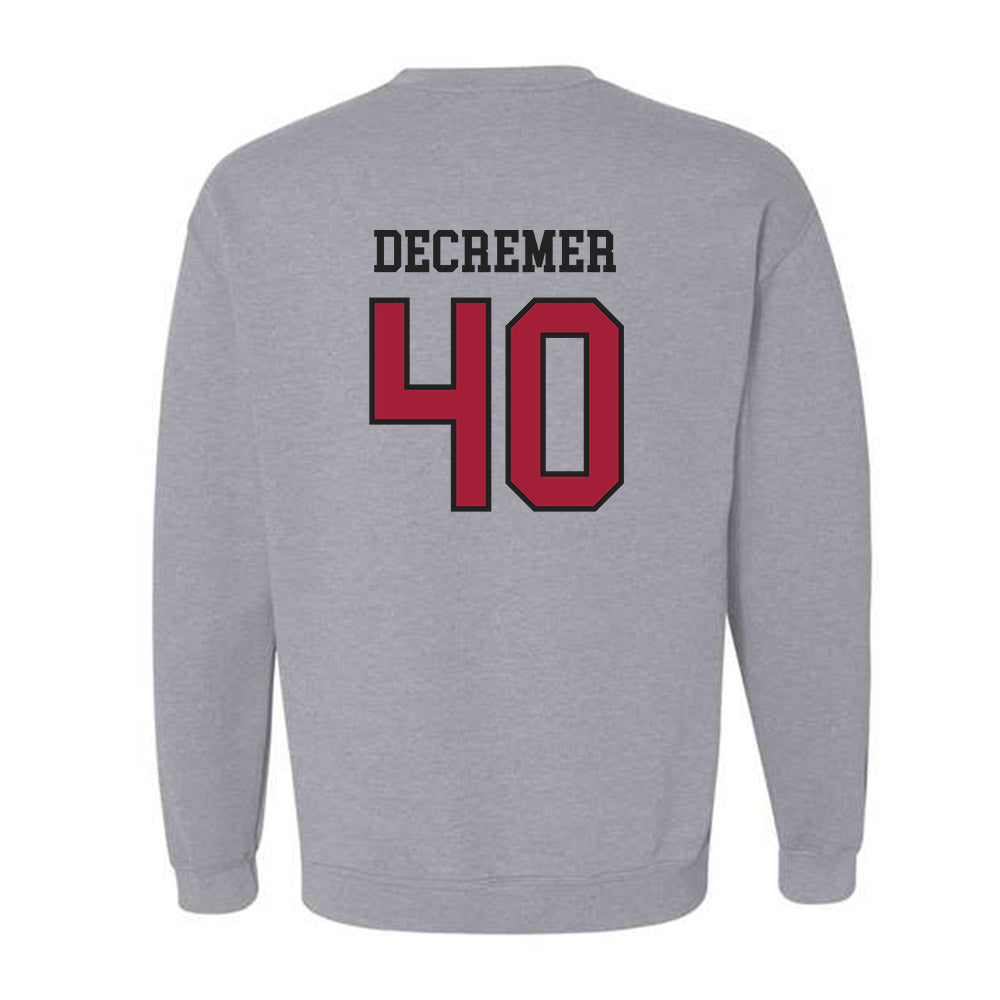 Arkansas - NCAA Baseball : James DeCremer - Sports Shersey Crewneck Sweatshirt-1