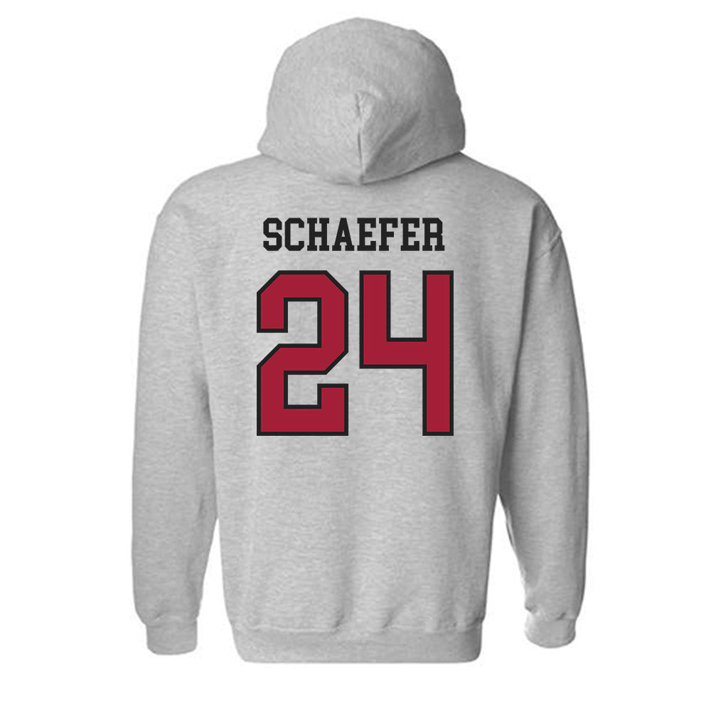 Arkansas - NCAA Baseball : Landon Schaefer - Sports Shersey Hooded Sweatshirt-1