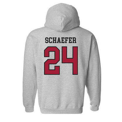 Arkansas - NCAA Baseball : Landon Schaefer - Sports Shersey Hooded Sweatshirt-1
