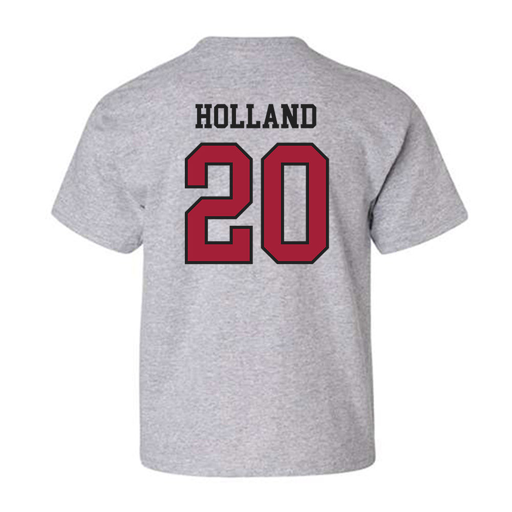 Arkansas - NCAA Baseball : Max Holland - Sports Shersey Youth T-Shirt-1