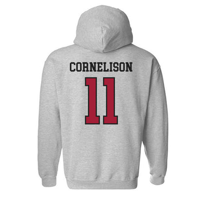 Arkansas - NCAA Baseball : Luke Cornelison - Sports Shersey Hooded Sweatshirt-1