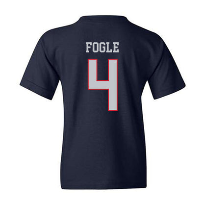 Gonzaga - NCAA Men's Basketball : Davis Fogle - Sports Shersey Youth T-Shirt-1