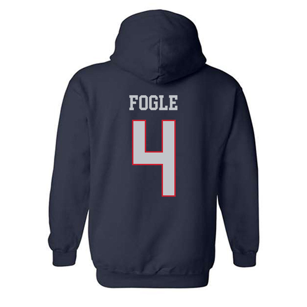 Gonzaga - NCAA Men's Basketball : Davis Fogle - Sports Shersey Hooded Sweatshirt-1